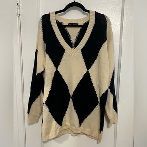 Eloquii Argyle Sweater